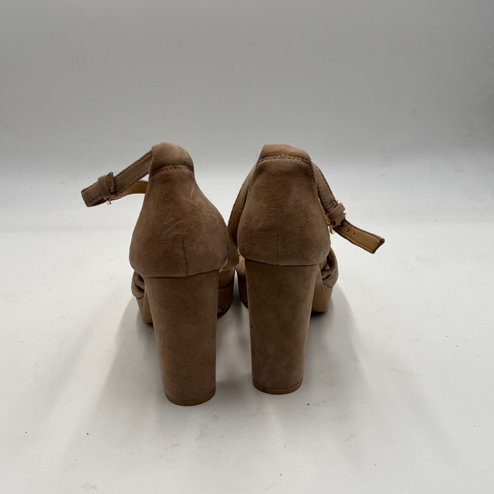 Naturalizer Tan Chunky Heel Platform Sandals - Picture 4 of 6